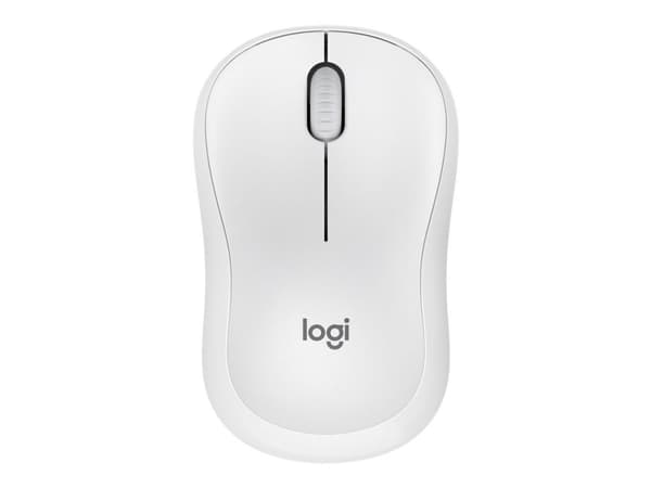 Logitech M240 Silent, Molempikätinen, RF Wireless + Bluetooth, 4000 DPI, Valkoinen