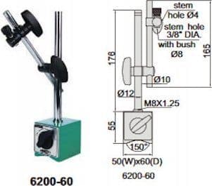 Insize MAGNET.230x140 stativ