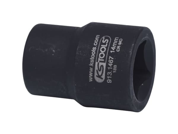 KS Tools 913.1467, Kraftpipe, Sort, 1 hoder, 1/2", Metrisk, 14 mm