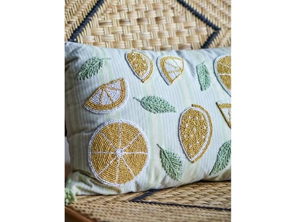CREATIVE COLLECTION citronkudde gul bomull