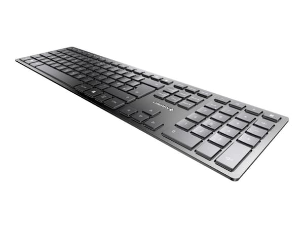 CHERRY KW 9100 SLIM, RF Wireless + Bluetooth, QWERTY, Musta