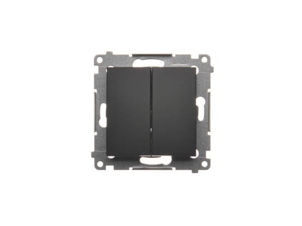 Kontakt-Simon Simon 54 Candlestick switch (module) 10AX 250V quick disconnect black mat DW5.01/49