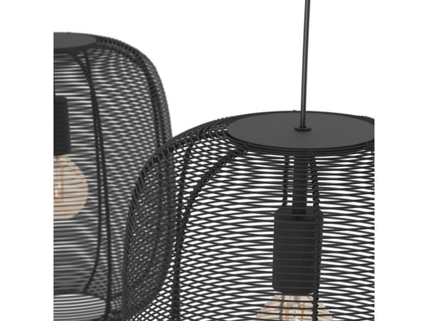 EGLO RINROE LÅNG HYLLA 2L E27 SVART