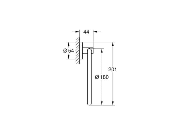 Grohe Essentials handdukshållare borstad nickel