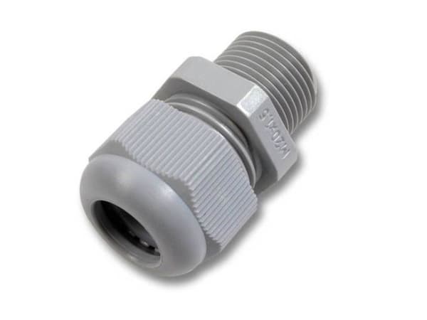 EFB Elektronik 53010.5, Vaaleanharmaa, Polyamidi, 1 kpl, Suora, PG16, 1,4 cm