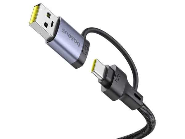 Baseus UltraJoy Series USB-A/USB-C hub 4xUSB-A 3.1 1xUSB-C 5V - gray