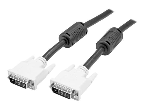 StarTech.com DVIDDMM10M, 10 m, DVI-D, DVI-D, Uros, Uros, Musta, Valkoinen