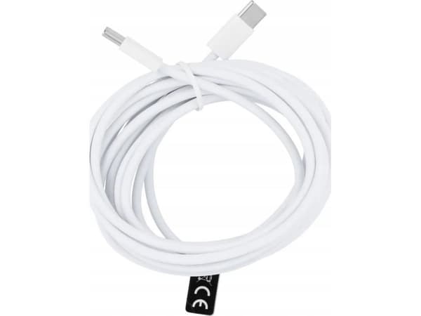 OEM USB-C - USB-C 3m USB-kaapeli Valkoinen