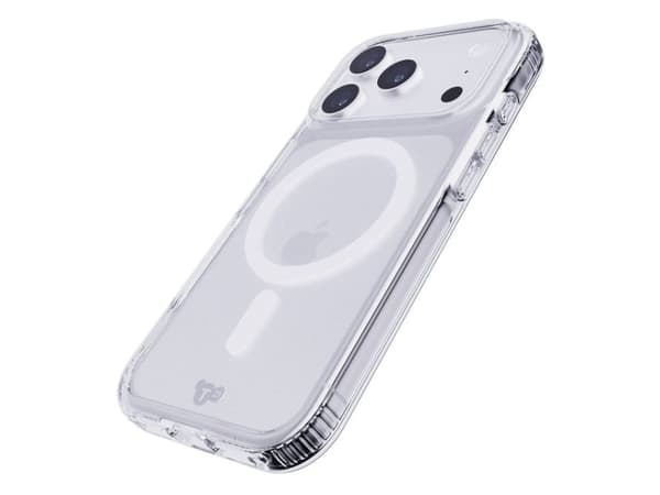 Tech21 EvoClear, Suojus, Apple, iPhone 17 Pro, 16 cm (6.3"), Valkoinen, Läpinäkyvä