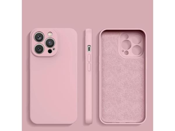 Hurtel Silikondeksel iPhone 14 Plus silikondeksel rosa