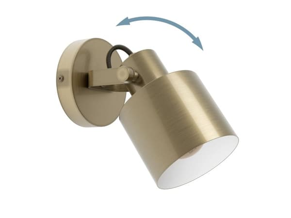 EGLO SOUTHERY vegglampe E27 krem/gull/hvit