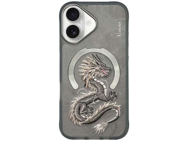 Nimmy Dragon MagSafe iPhone 16 Case - Gray