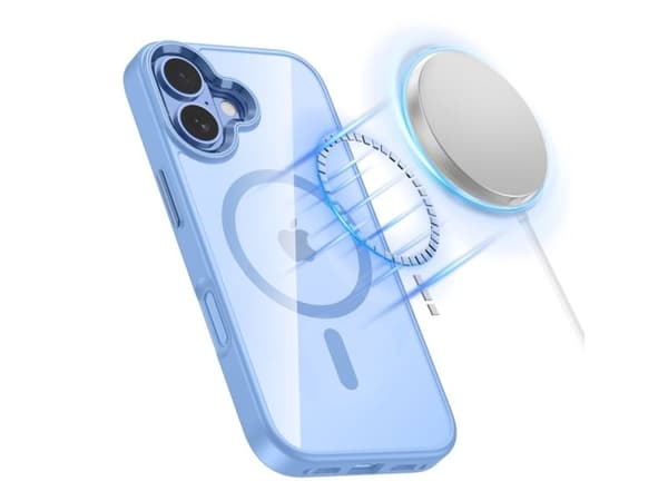 Tech-Protect MagMat MagSafe-deksel til iPhone 17 - Transparent blå