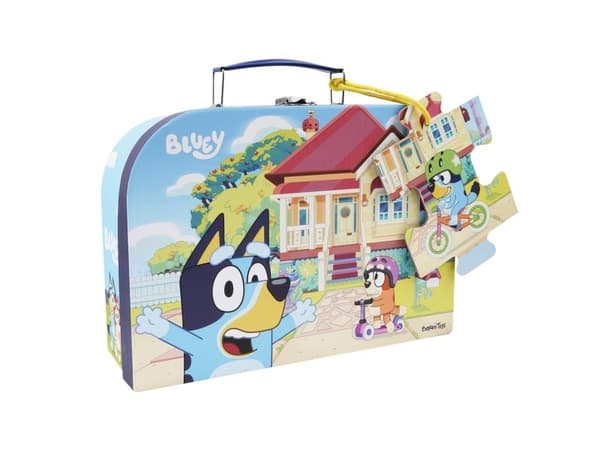 Bluey - Koffert med puslespill