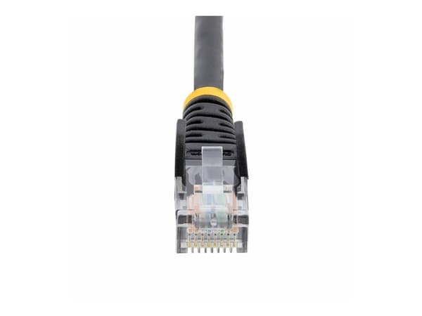 StarTech.com 2m Black Cat5e / Cat 5 Snagless Patch Cable - Patchkabel - RJ-45 (han) til RJ-45 (han) - 2 m - UTP - CAT 5e - formet, knastfri - sortti
