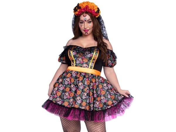 Marigold Catrina kostume Plus