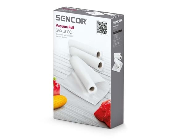 Sencor SVX 300CL, Vakuumforseglingsrull, 3 stykker, 2 m, 20 cm