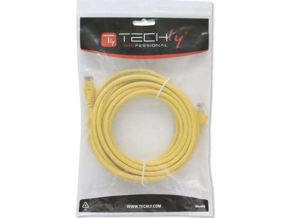 Techly Techly Patch johto Cat5e UTP 0,25m żółty CCA