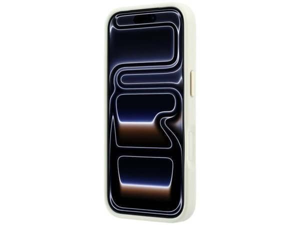 Guess Stripe Peony 4G Logo MagSafe Case for iPhone 18 Pro Max / 17 Pro Max - Beige