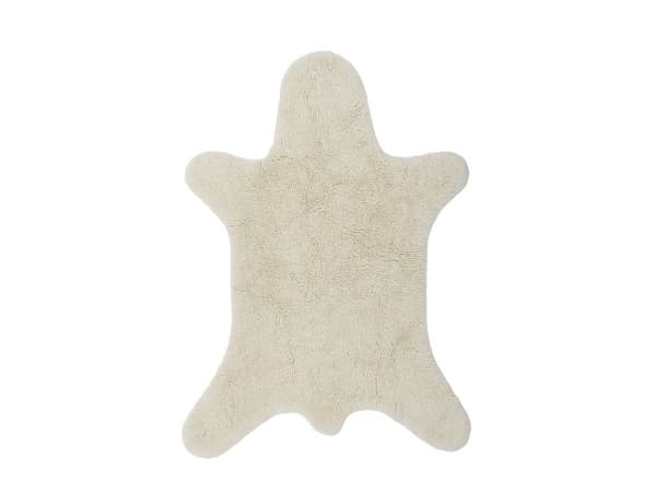 BLOOMINGVILLE MINI bamseteppe, hvit, ull
