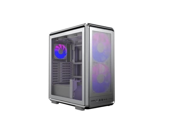 Cooler Master MasterFrame 500 Mesh - Mid tower - SSI CEB - sidepanel med vindu (herdet glass) (ATX) - sølv - USB/lyd