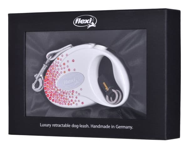 Flexi-hundkoppel Glam Splash Orient vit 3 m