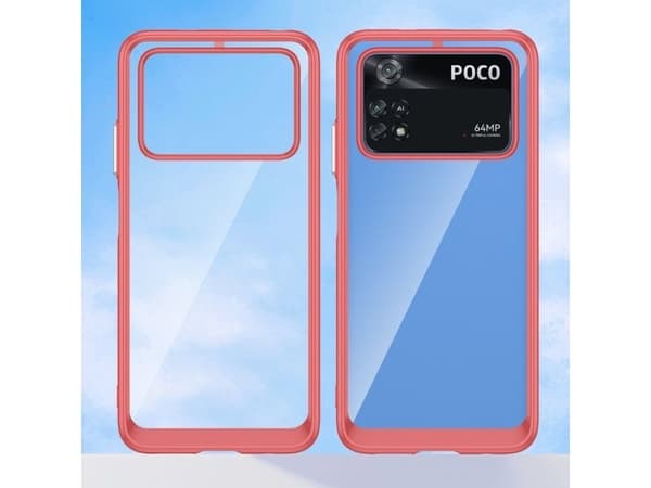 Outer Space Case silikonskal till Xiaomi Poco M4 Pro 5G - röd