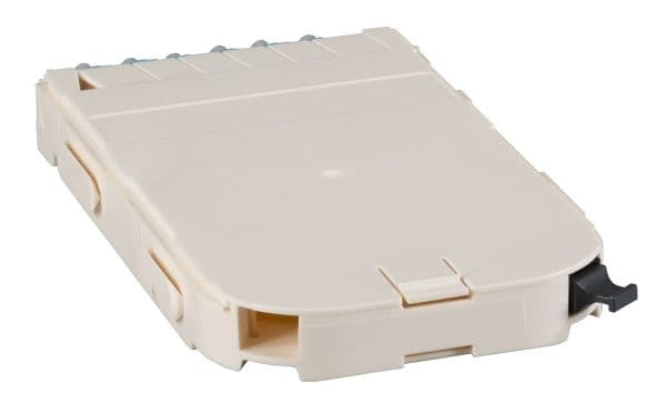 EFB Elektronik FTTH-MODUL-LCAPC, LC, OS2, Stativmontering, 0.5U, Grön, Vit, 106 mm