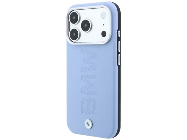BMW Sign Centered Deboss MagSafe Case for iPhone 17 Pro / 18 Pro - Blue