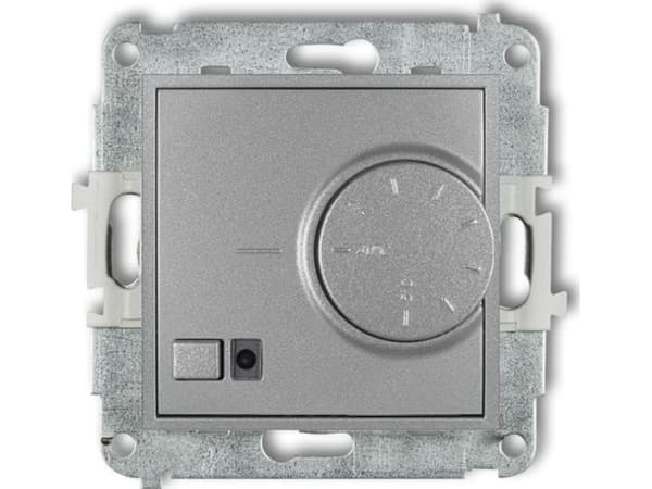 Karlik MINI elektronisk termostat med luftsensor silvermetall 7MRT-2