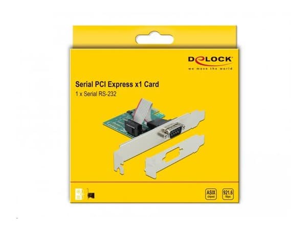 DeLOCK 90006, Mini PCI Express, RS-232, Vihreä