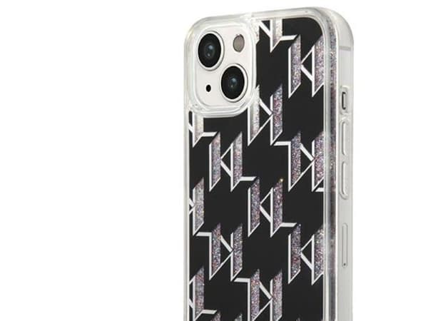 Karl Lagerfeld KLHCP14MLMNMMK iPhone 14 Plus 6,7" hardcase sort/sort Liquid Glitter Monogram