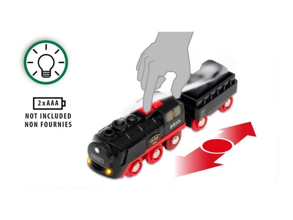 BRIO 33884 Batteridrevet damptog