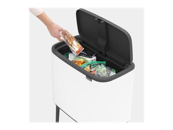 Brabantia Bo Touch Bin - Soptunna - fliplock - 36 L - vit