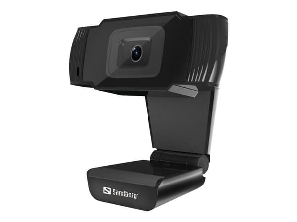 Sandberg USB Webcam - indbygget stereomikrofon - USB 2.0 - perfekt til onlinemøder