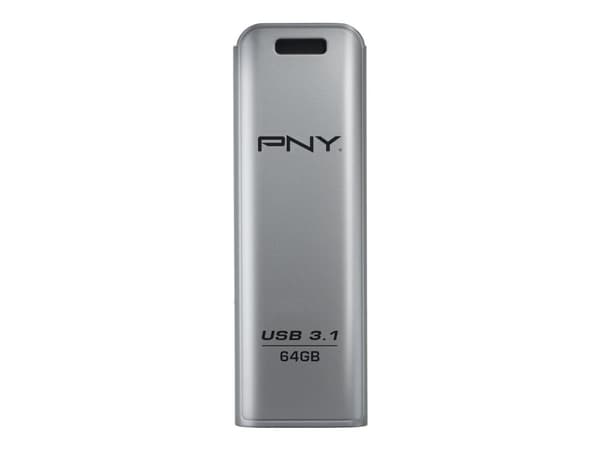 PNY Elite Steel - USB-flashstasjon - 64 GB - USB 3.1