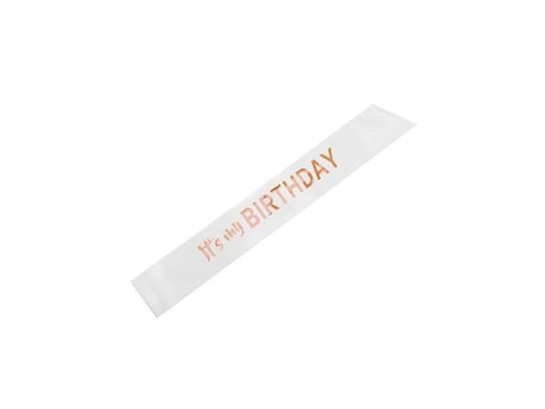 Hvit “It’s My Birthday”-skjerf