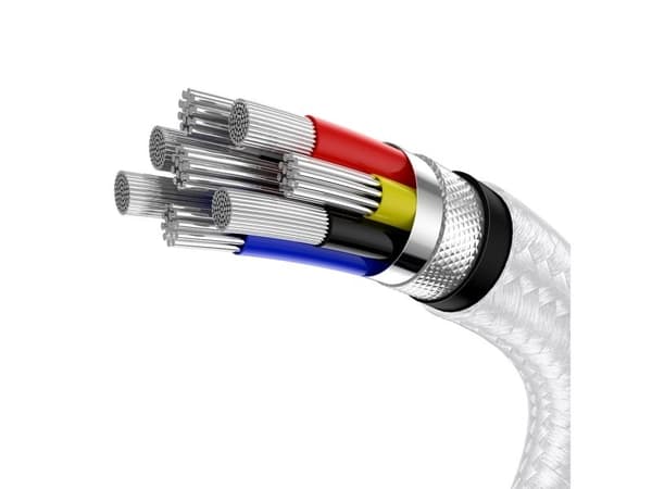 Baseus CATJK-C02, Vit, USB C, USB C, 1 m, Hanstik