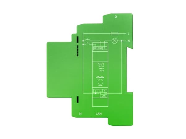 Shelly Pro Dimmer 1PM - WiFi-tavlelysdemper, 200W