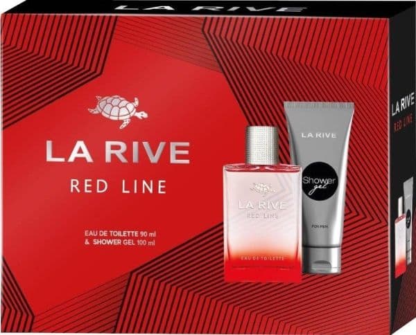 La Rive for Men presentförpackning Red Line (Eau de Toilette 90ml+Duschgel 100ml)
