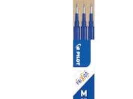 Refills PILOT FriXion, 0,7 mm, raderbar gel, blå, 3-pack
