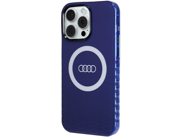 Audi IML Big Logo MagSafe-deksel til iPhone 15 Pro Max - blå