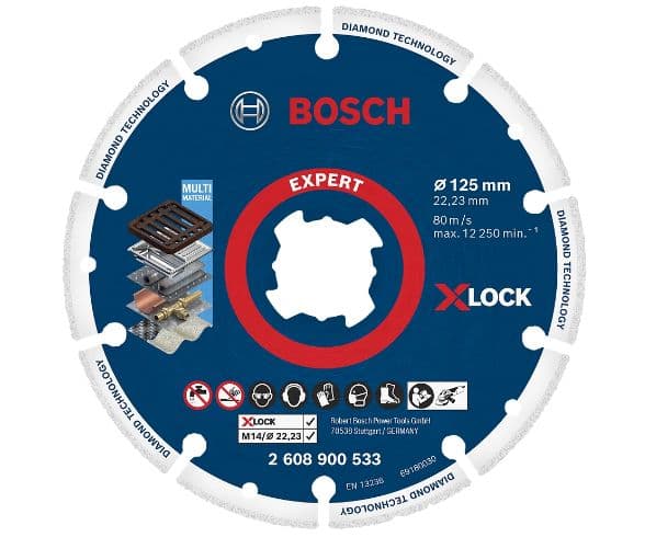 Bosch DIAMOND DISC FOR METAL XLOCK 125MM