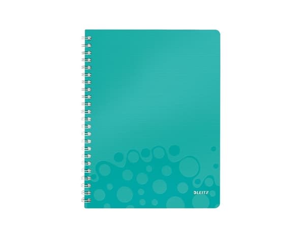 Notesblok Leitz WOW PP A4 linjeret 80 gram 80 ark Isblå - (6 stk.)