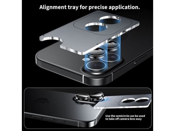 Tech-Protect kameras • Tech-Protect Camring Fit+ för iPhone 17 - transparent