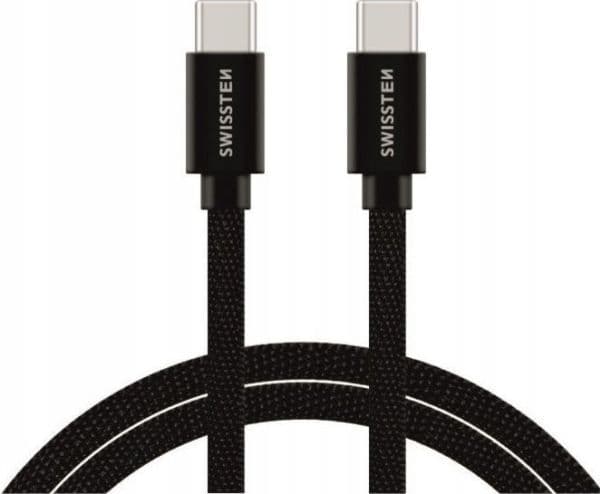 Swissten 71527201, 1,2 m, USB C, USB C, 0,48 Gbit/sek., Sort
