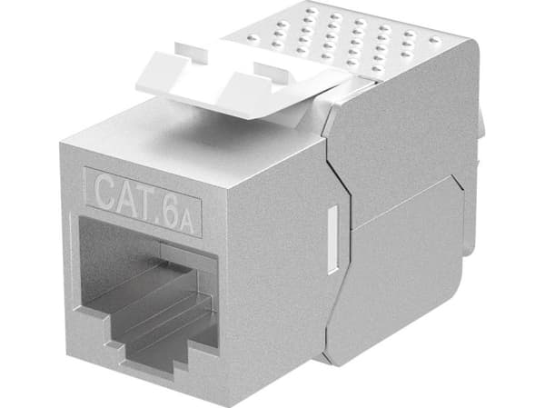 Goobay 79448, Platt, Silver, RJ-45, IDC, Honkoppling, 10GBase-T
