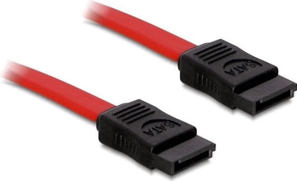 DeLOCK SATA Cable - 0.3m, 0,3 m, SATA II, Punainen