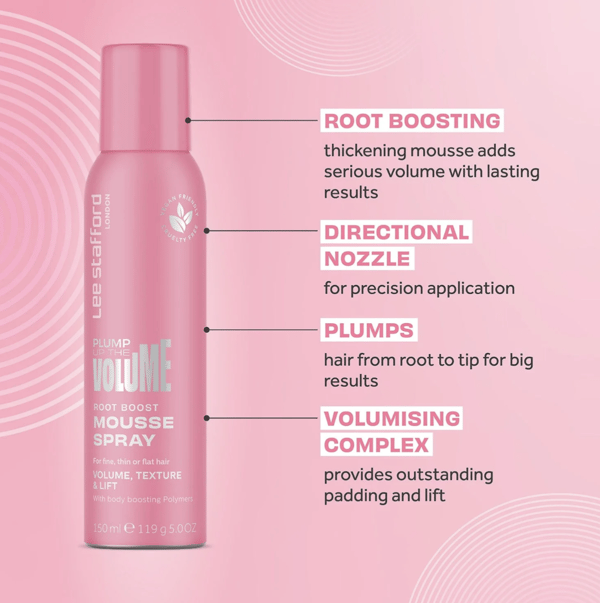Lee Stafford My Big Fat Root Boost Mousse Spray 150ml