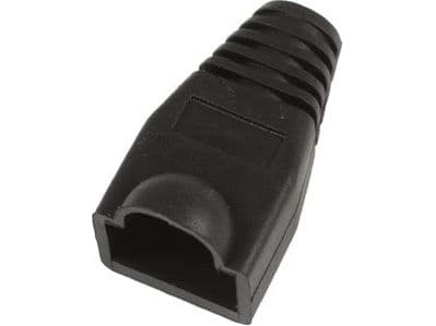MicroConnect - Verkkokaapelin boot - musta